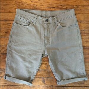 Men’s Levi’s 511 slim khaki cut-off shorts size W32